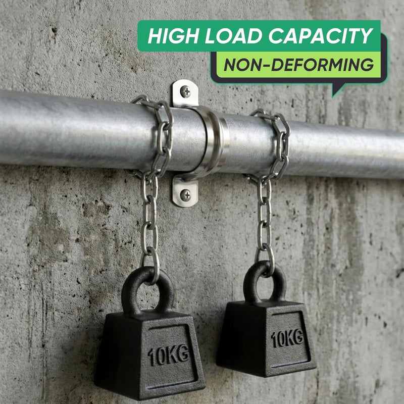RGFXA 30PCS 1 inch Stainless Steel Conduit Clamps, 2 Holes Cable U Bracket Pipe Clamp, Metal U Clamp Strap Tension Clips for Pipe Fixing on Various Surfaces (25mm) - Image 5